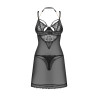 Nuisette noire Matildea Obsessive + string | Jolie Dessous