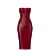 Robe Corset Midi Wetlook Bordeaux F396 Dark Romance