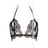 Soutien gorge ouvert noir  modèle V-5831 Stella Maris par Axami lingerie