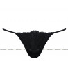 Yvette MS mini-string noir de chez Gorteks lingerie