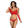 Le soutien gorge rouge et sexy V-8881 par Axami lingerie