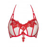 Le soutien gorge rouge et sexy V-8861 par Axami lingerie