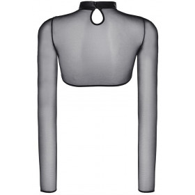 Le Boléro transparent noir V-9170 par Axami lingerie