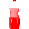 La robe rouge en latex V-9119 par Axami Lingerie