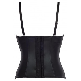 Le corset effet latex noir V-8327 par Axami lingerie