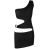 La robe noir moulante V-9239 par Axami Lingerie