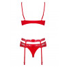 Ensemble sexy rouge Heartina - Obsessive - Lingerie sexy